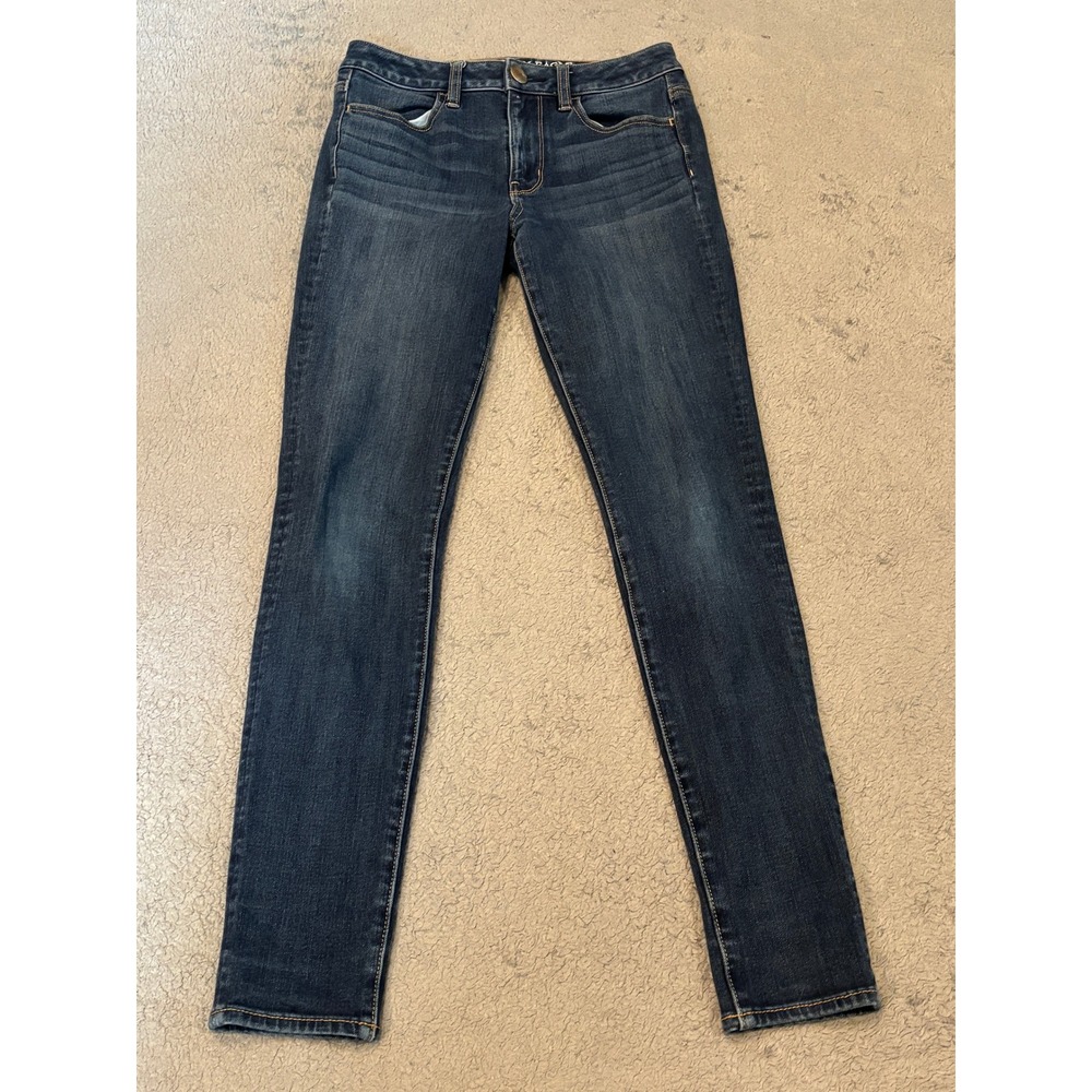 American Eagle Hi-Rise Jegging 360 Super Stretch Jeans Dark Wash Blue Size 2 Reg